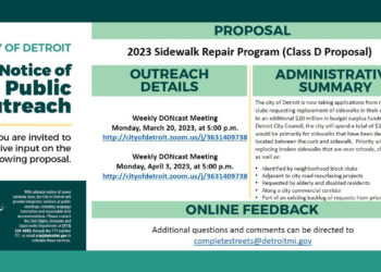 City of Detroit Launches Application Process for $25M Sidewalk Replacement Program