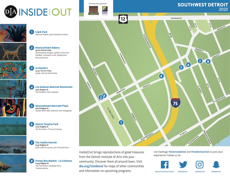 Southwest Detroit DIA Inside Out MAP