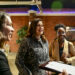Governor Gretchen Whitmer, center, is interviewed by EL CENTRAL Managing Editor Robert Dewaelsche. Also pictured, Poppy Hernandez, Executive Director, Global Michigan, left, and TaNisha Cameron, Communications Manager, Office of Governor Gretchen Whitmer. Photo by Alejandro Ugalde