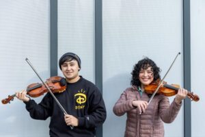 Nikolas Lopez-Gonzalez, left, and Brenda Garcia are well on their way to successful careers as accomplished musicians