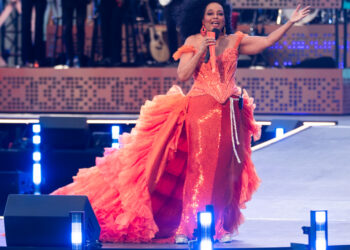 Diana Ross leads a star-studded array of performers helping celebrate the re-opening of Michigan Central Station. Photo courtesy City of Detroit.