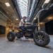 David Medina Alvarez test drives his EV ATV at Newlab. He is planning to deliver the first models to customers this fall