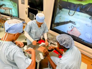 RYSE MED High School Scholars practice suturing techniques in Henry Ford Health’s Simulation Lab