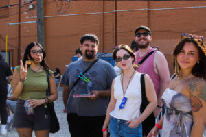 From left: Andrea Meza, Julian Vega, Alondra Salinas, Derek Queen, and

Savannah Edwards enjoying the fest