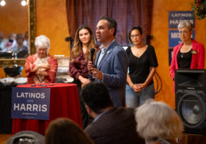 US Congressman Pete Aguilar of California brought the Harris-Walz message of a new way forward to Detroit's Latino community