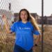 Cindy Gamboa, executive director of MI Poder, poses for a portrait during canvassing on Oct. 12. “If we don’t mobilize, decisions will continue to be made without us,” Gamboa says. Photo credit: Alejandro Ugalde Sandoval for Outlier Media