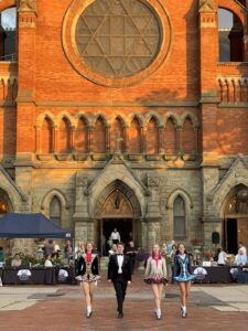 Ardan Academy of Irish Dance from Taylor, MI in front of St. Anne’s