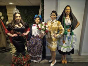 (L-R) Daniela Diaz, Miss Mexico 2024 (representing Jalisco, Mexico), Dulce Xitlaly Ramos (representing Michoacan, Mexico), Yeiralexy Garcia (representing Tamaulipas, Mexico), Perla Garcia (representing Michoacan, Mexico