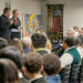 Archbishop fields questions from Cristo Rey students, blesses chapel mural