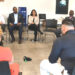 John Barlow, (far left) listens at the “Let's Talk Rountable” hosted by Mexicantown CDC last year.