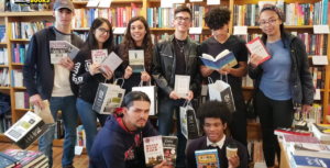 Mr. Cruz's students at Literati Bookstore in Ann Arbor