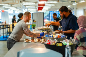 Participants enjoyed the rich diversity of ethnic foods.