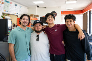 Gutierrez’s former classmates and friends arrive unexpectedly during the soft opening of Donut Villa 2