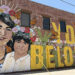 A mural outside of an immigration resource center in El Paso, Texas.