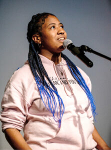 Youth poet Charisma Holly. Photo by the City of Detroit, Detroitmi.gov.