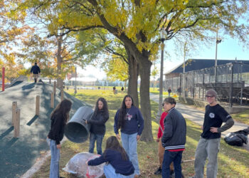 Local Schools Volunteer to Polish and Prep Clark Park