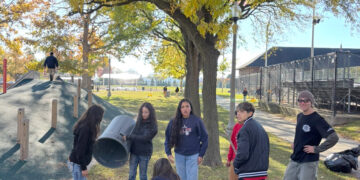 Local Schools Volunteer to Polish and Prep Clark Park