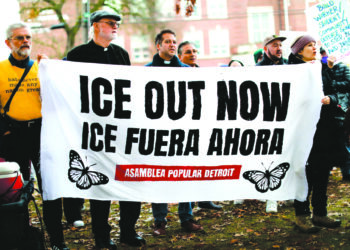 Community members in Southwest Detroit rally behind Asamblea Popular Detroit, demanding the release of two Western students detained by ICE. “ICE out of our schools” echoed through Clark Park.