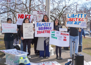 Students from Western International High School Rally Against ICE