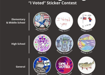Michigan’s nationally recognized “I Voted” sticker contest returns for the November Election