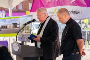 L to R: Msgr. Chuck Kosanke: Basilica of Ste. Anne de Detroit and Most Holy Trinity Parish, Fr. John Robinson: SOLT Family of Parishes