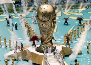 Artists perform during the opening ceremony ahead of the 2026 World Cup Group A football match between Mexico and South Africa at the Mexico City Stadium in Mexico City on June 11, 2026. (Photo by Rodrigo OROPEZA / AFP)