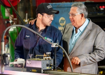 Frank Venegas and Ideal Steel Employee Francisco Orozco