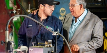 Frank Venegas and Ideal Steel Employee Francisco Orozco