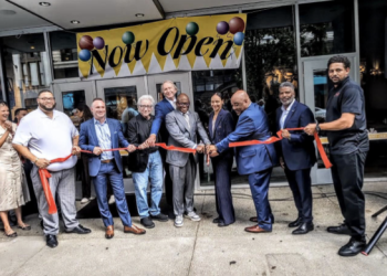 Joe Louis Southern Kitchen ribbon cutting ceremony